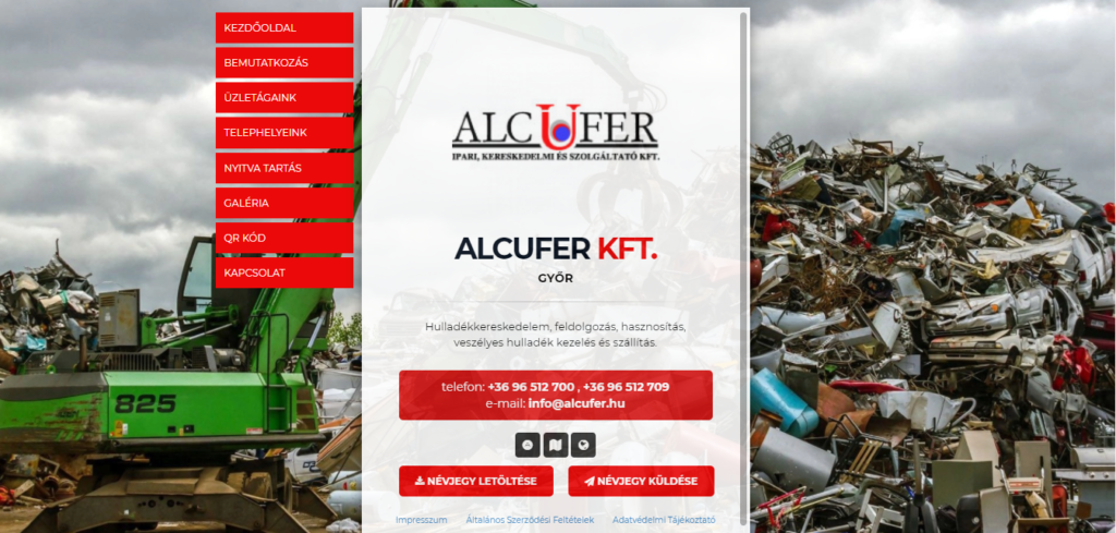 alcufer weboldal